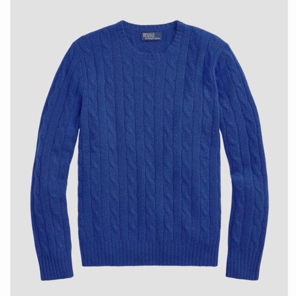 Polo Ralph Lauren Other - NEW $498 Polo Ralph Lauren The Iconic Cable-Knit Cashmere Sweater!  Royal Blue
